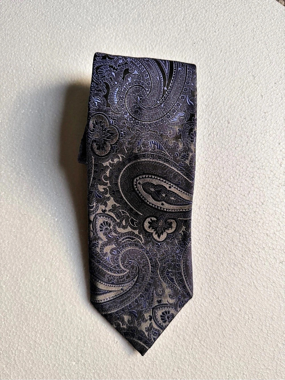 Vintage Altea Milano Silk Paisley Tie / Made in Italy